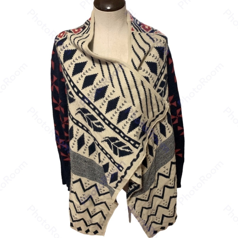 Hot & Delicious, S/M, Open Face Aztec Cardigan.